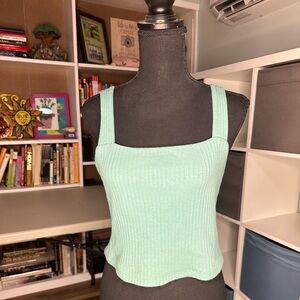 American Eagle Turquoise Crop Top